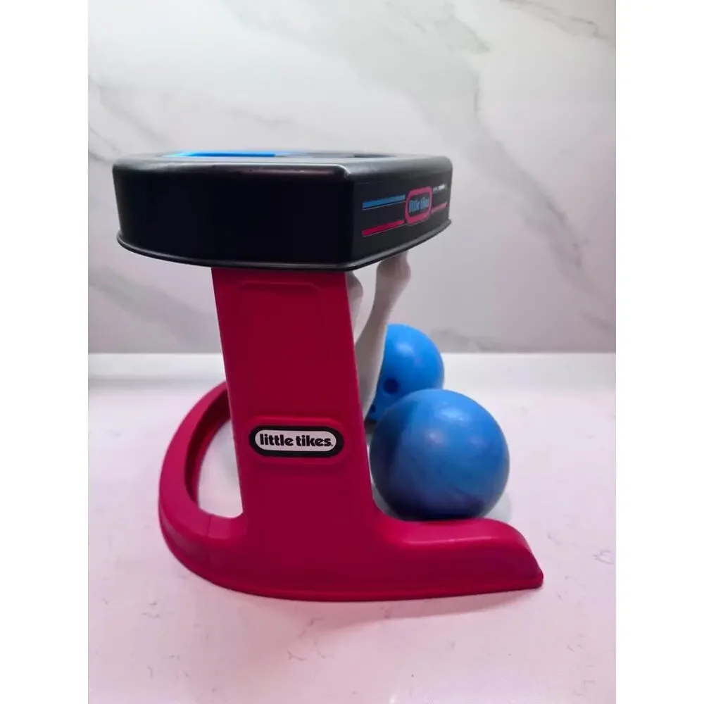 Little Tikes My First Bowling Set 6 Pin With Easy Reset Button 2 Original Balls